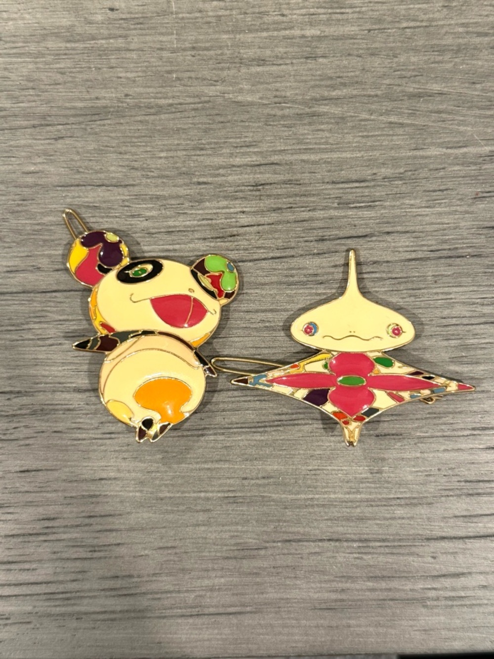 Louis Vuitton Vintage Murakami SuperFlat Hairclips